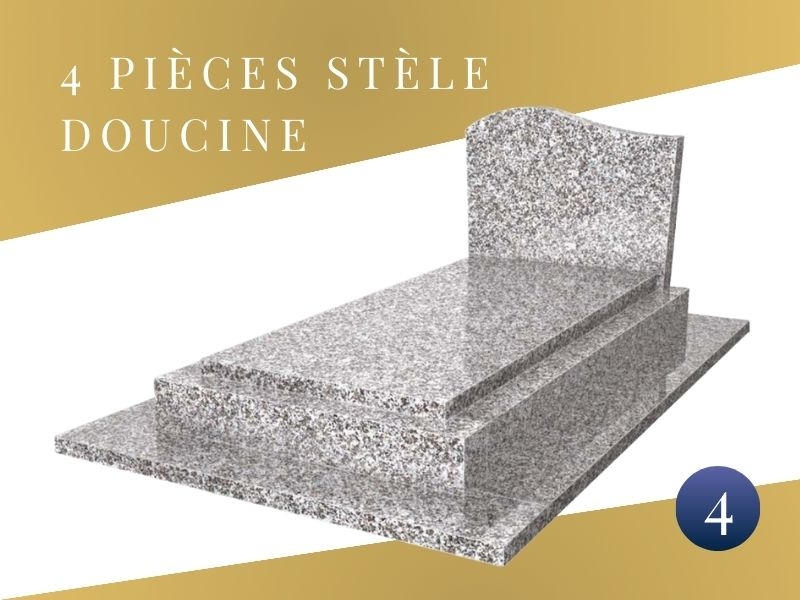 4 -4 pièces stèle doucine