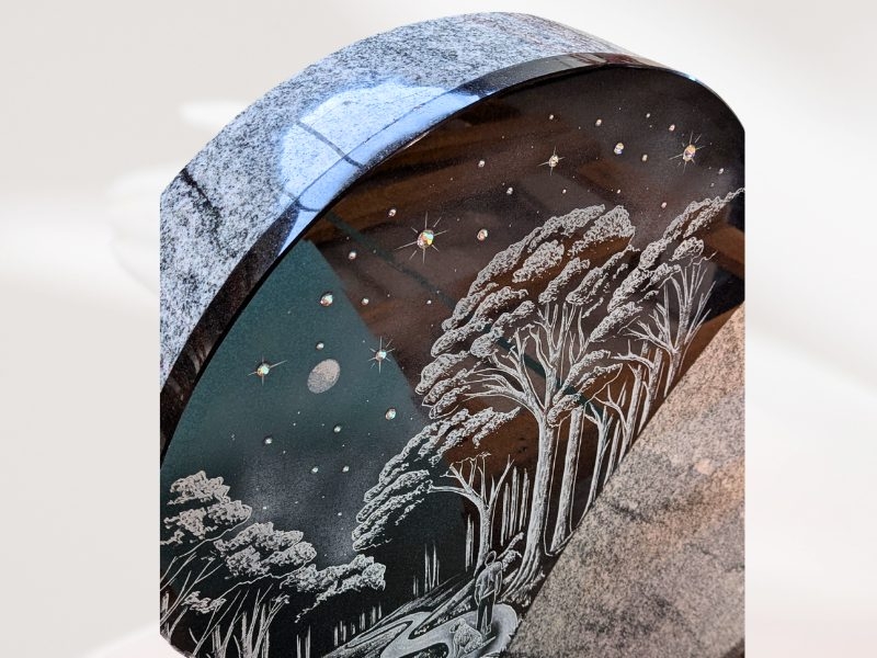 Stèle avec cristaux Swarovski