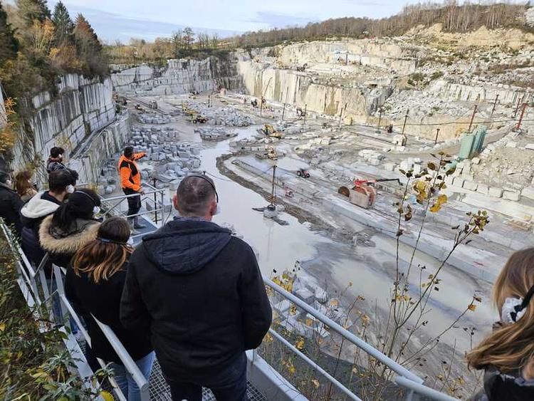 visite de la carrière de granit du Tarn
