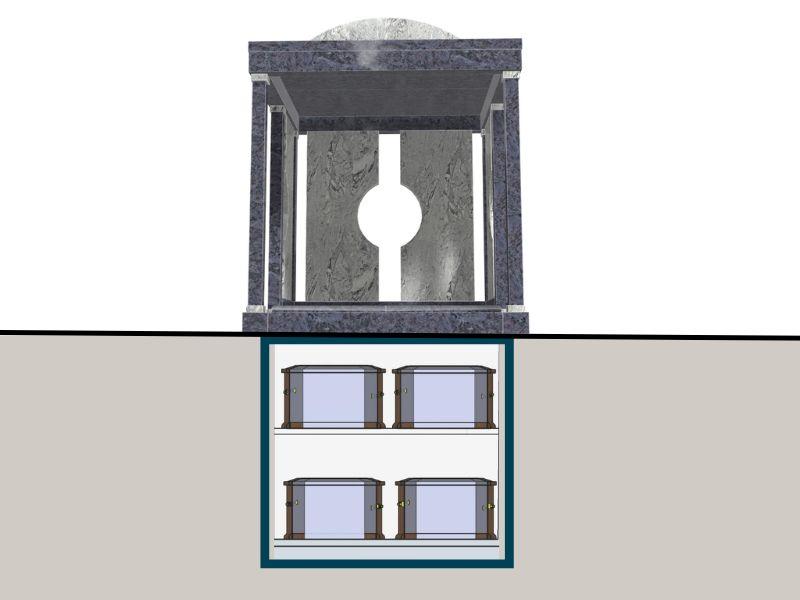 caveau pour chapelle funéraire