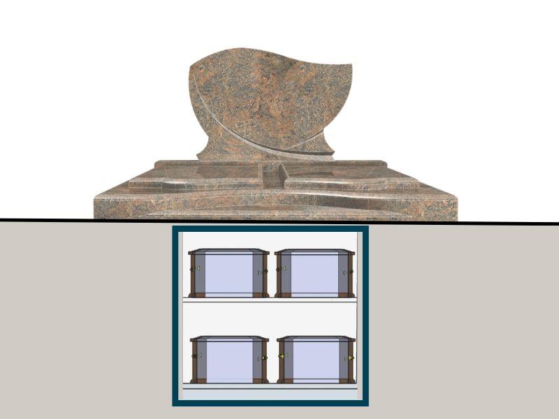 caveau pour monument double