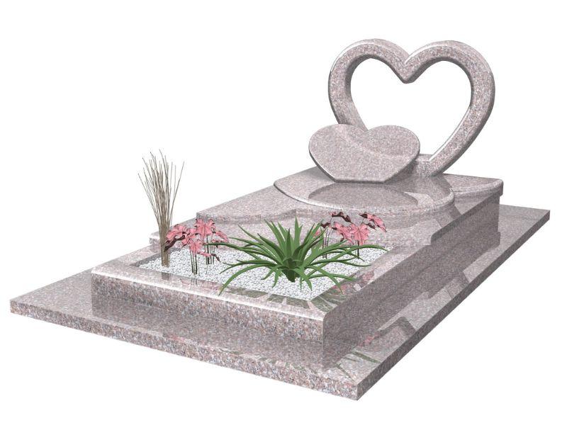 Monument funéraire style paysager