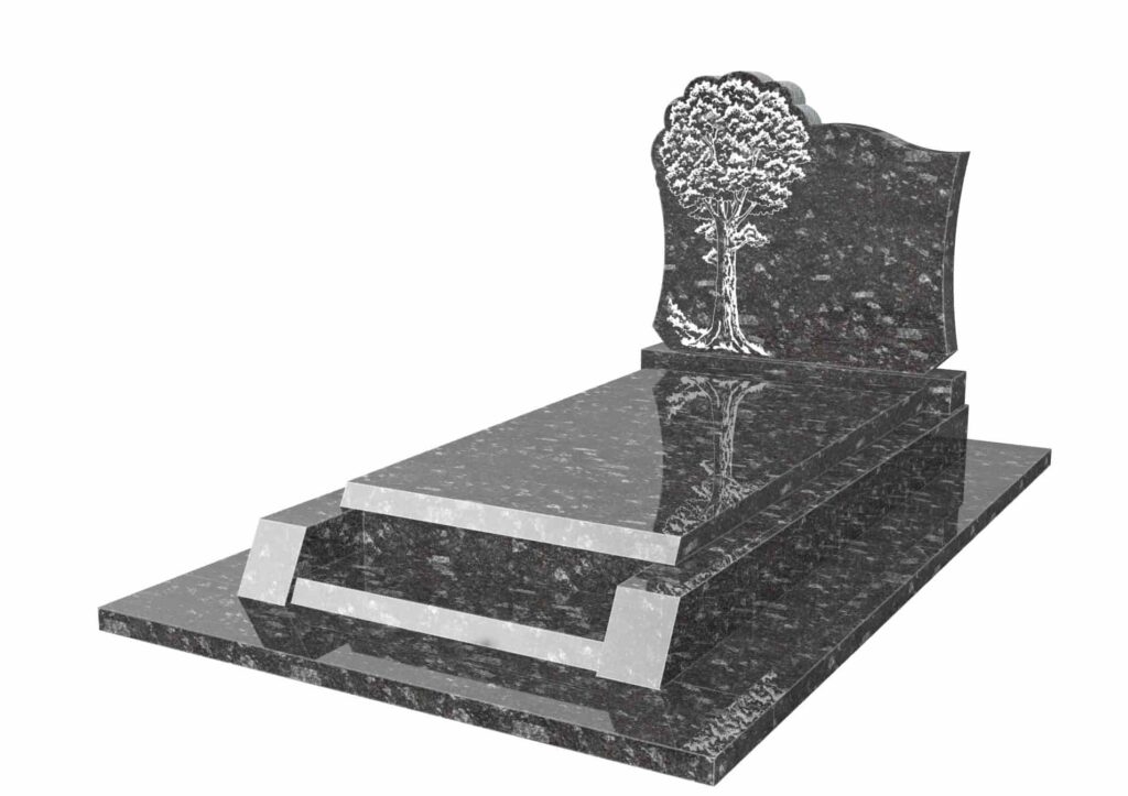 monument funéraire arbre de vie gravure sur stèle