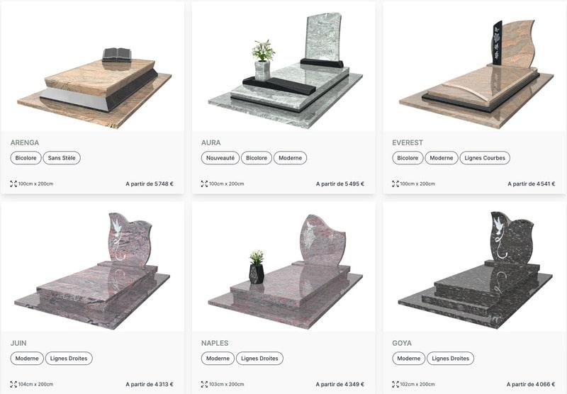 Collection monuments funéraires Harmonie