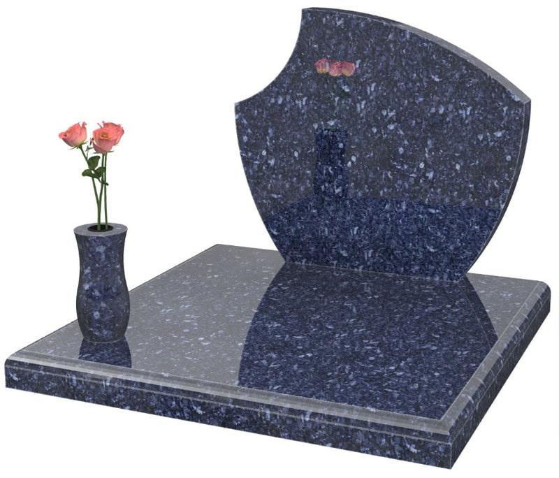 Couleur bleue pour une pierre tombale-min