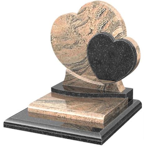 monument cinéaire moderne en forme de coeur