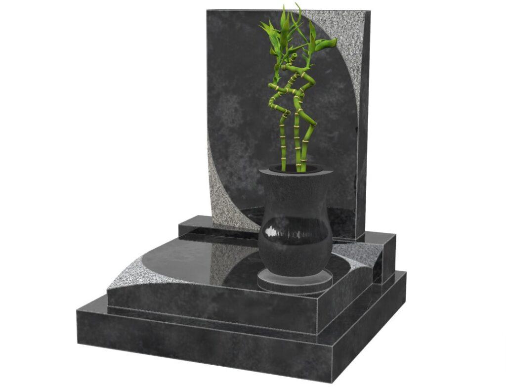 Un vase sur monument cinéraire