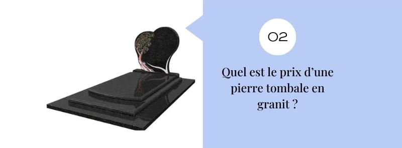 Quel est le prix d’une pierre tombale en granit