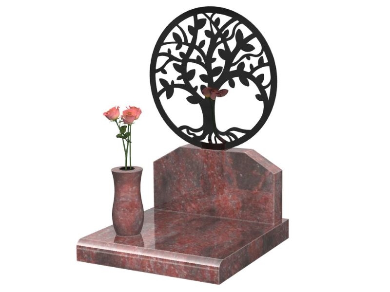 Cavurne alliance petite stele arbre de vie noire