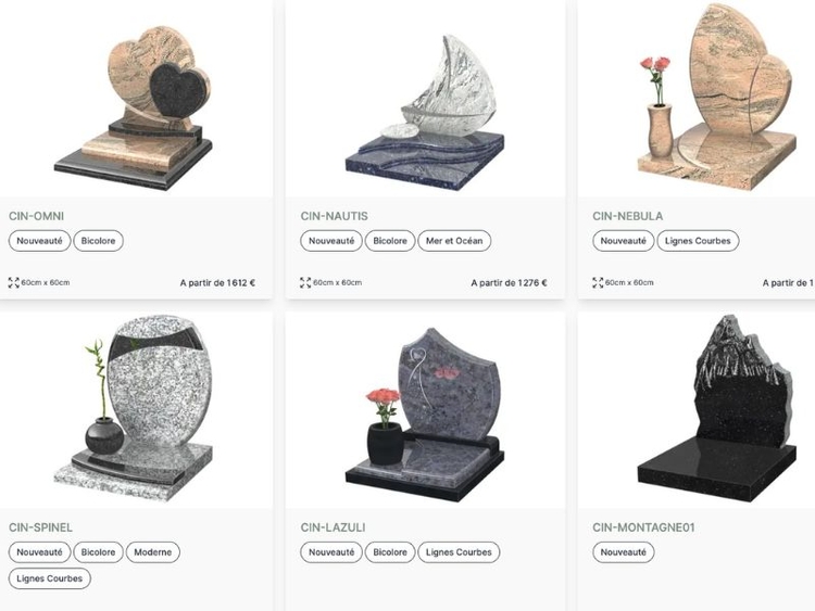 Collection de cavurnes de style moderne