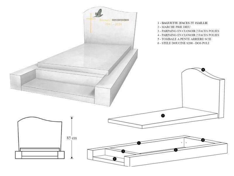 Exemple de projet de conception de monument funéraire