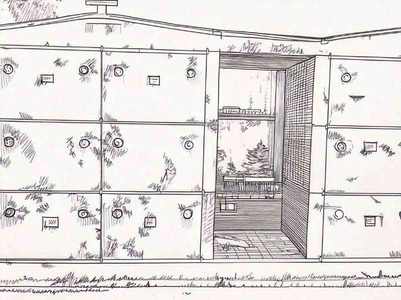 enfeu pour y entreposer plusieurs cercueils hors sol