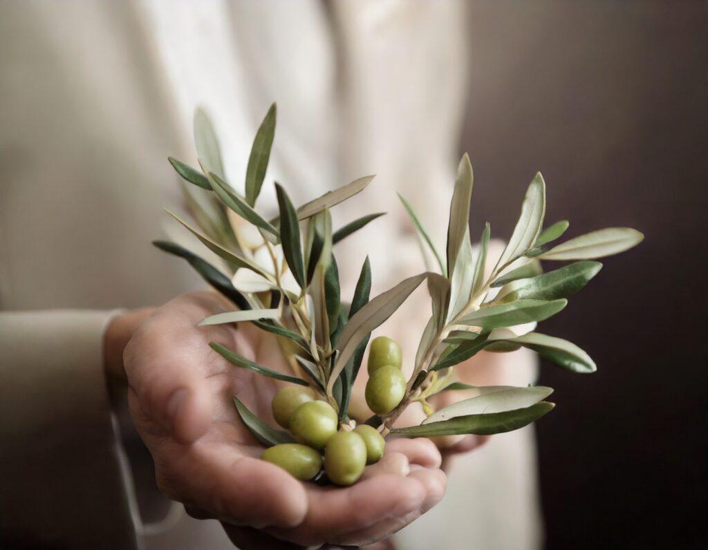 rameaux d'olivier pour la célébration des rameaux