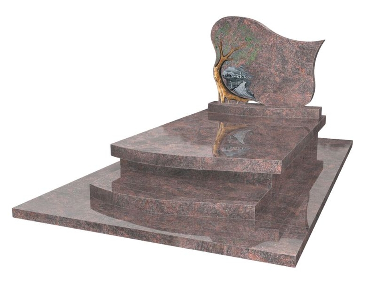 sculpture et gravure sur stèle arbre