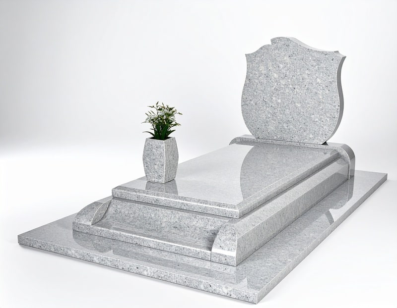 Pierre tombale simple pour un hommage sobre