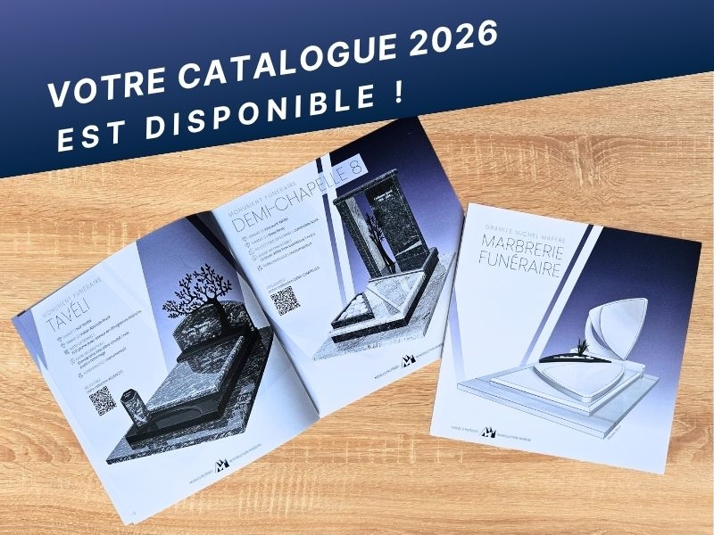 Sortie nouveau catalogue marbrerie 2026