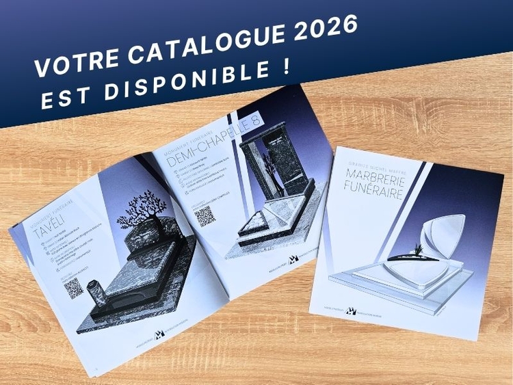 Sortie nouveau catalogue marbrerie 2026