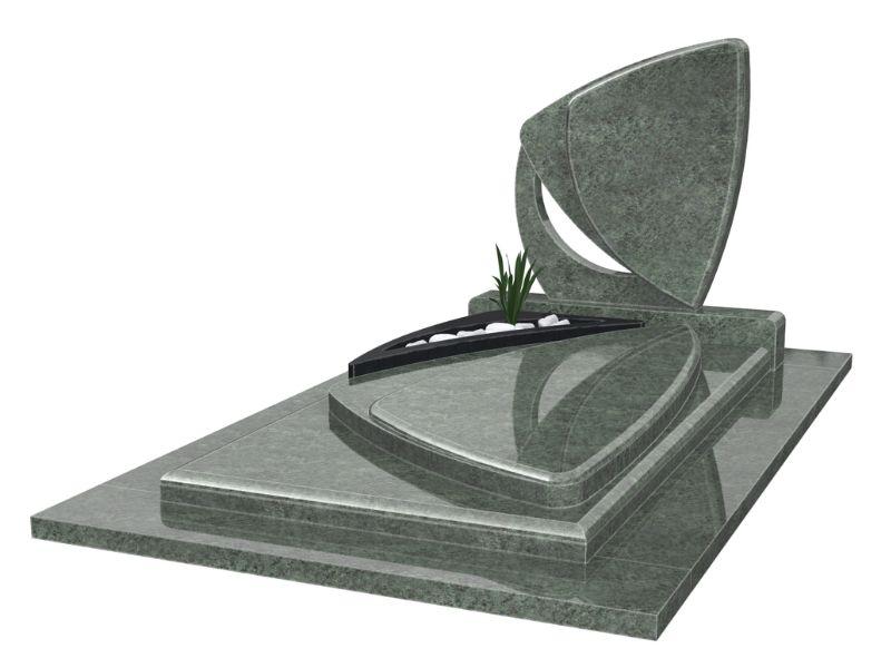 Miroir monument funéraire de couleur verte