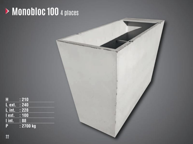 Caveau monobloc 4 places