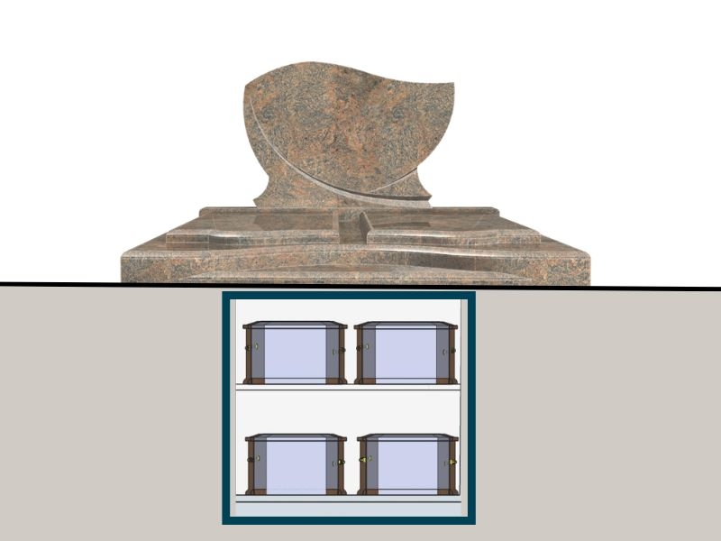 caveau pour monument double