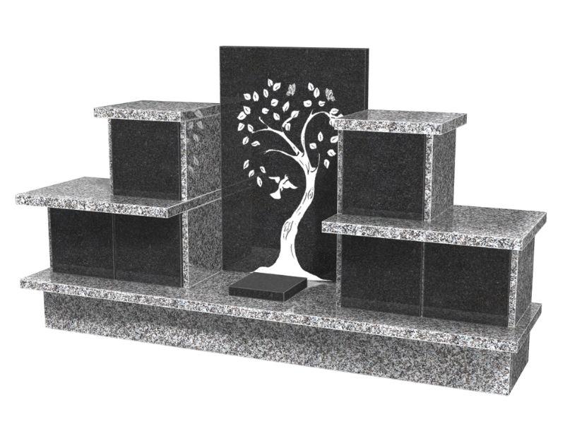 columbarium en granit du SIDOBRE 6 CASES
