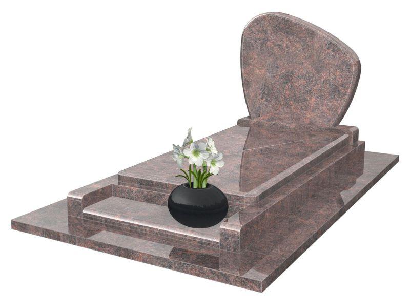 Monument funéraire avec marche prie dieu