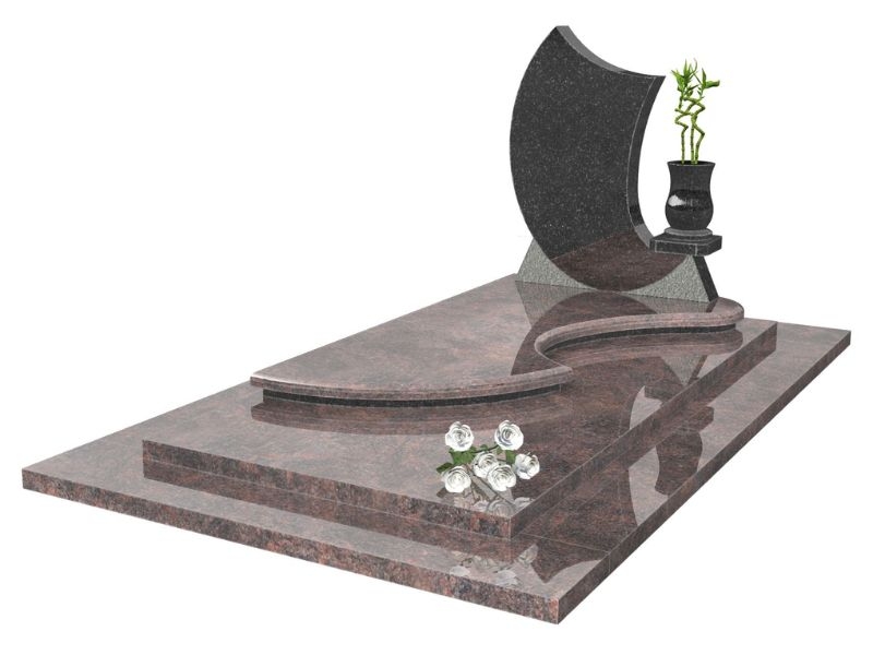 Monument funéraire de style contemporain