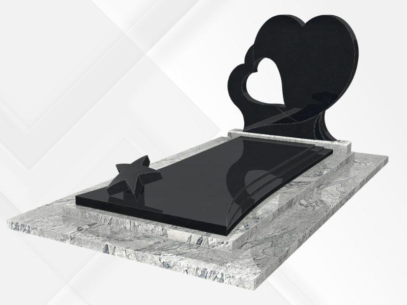 monument funéraire moderne avec stèle ajourée