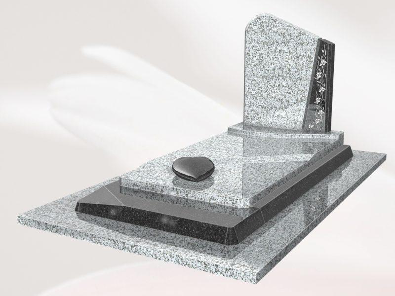 Accessoire coeur sur un monument bicolore