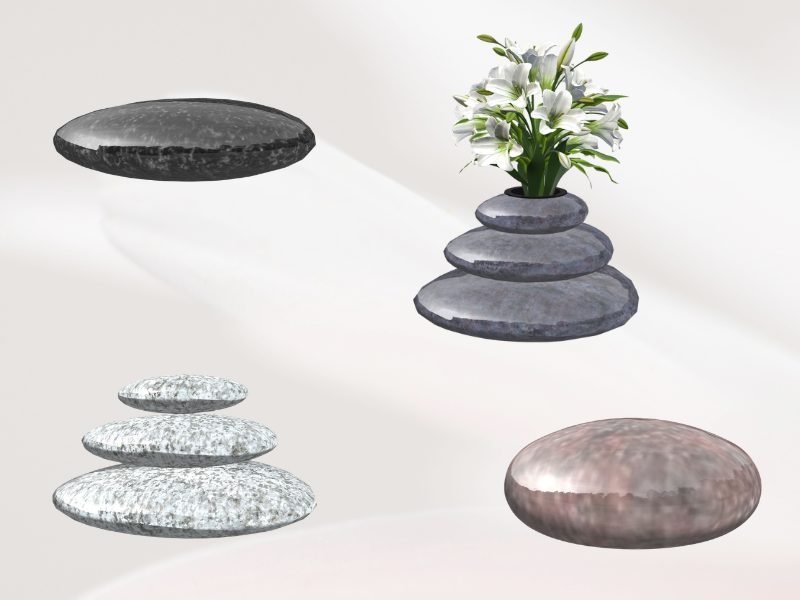 Galets en granit pour personnaliser un monument
