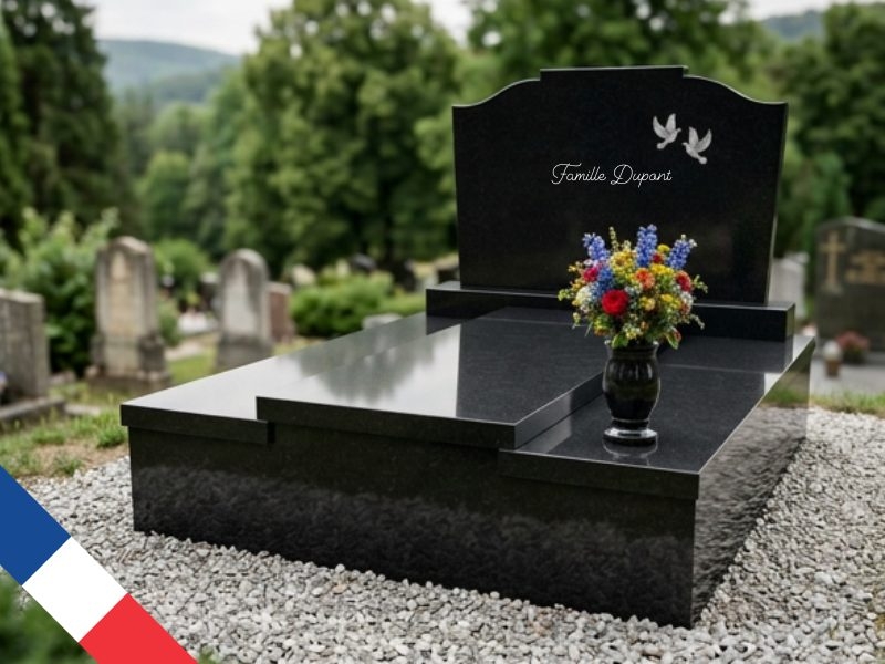 étapes de la fabrication d'un monument funéraire français