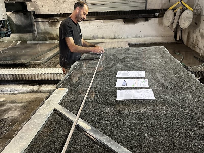 mesure des tranches pour la découpe