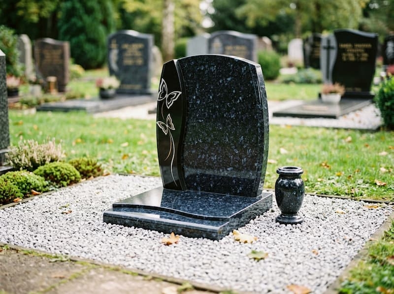monument cinéraire individuel pour entreposer les cendres sous terre